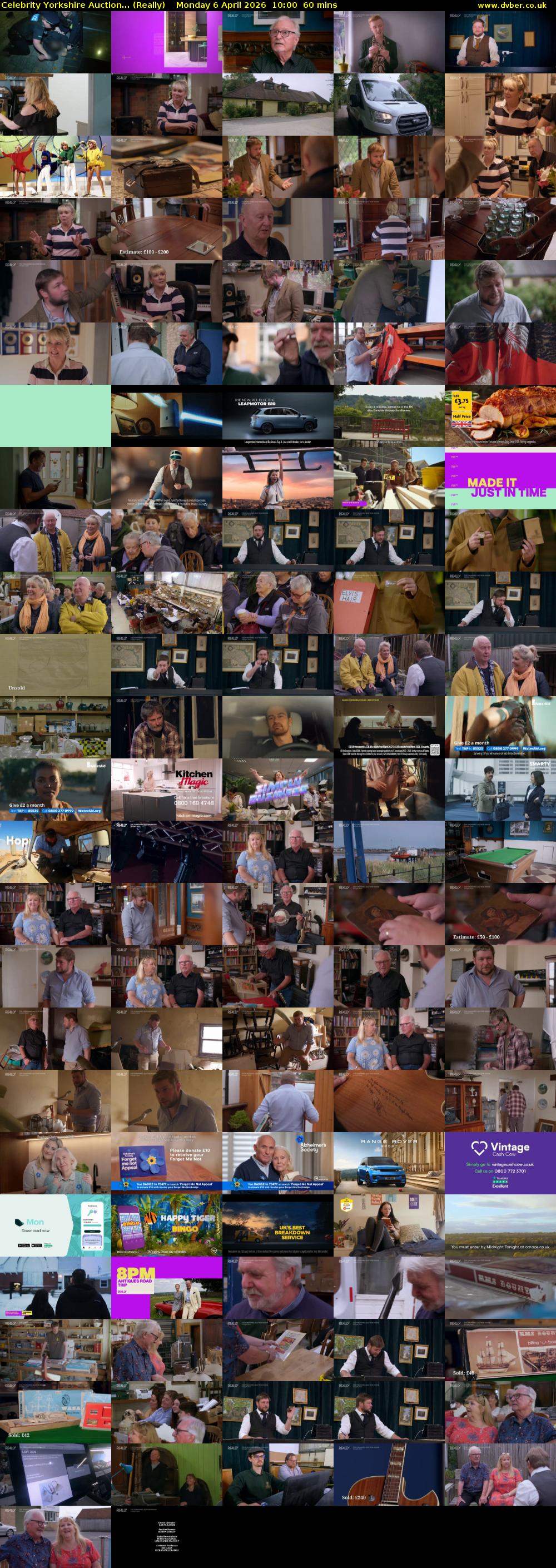 Celebrity Yorkshire Auction... (Really) Monday 6 April 2026 10:00 - 11:00