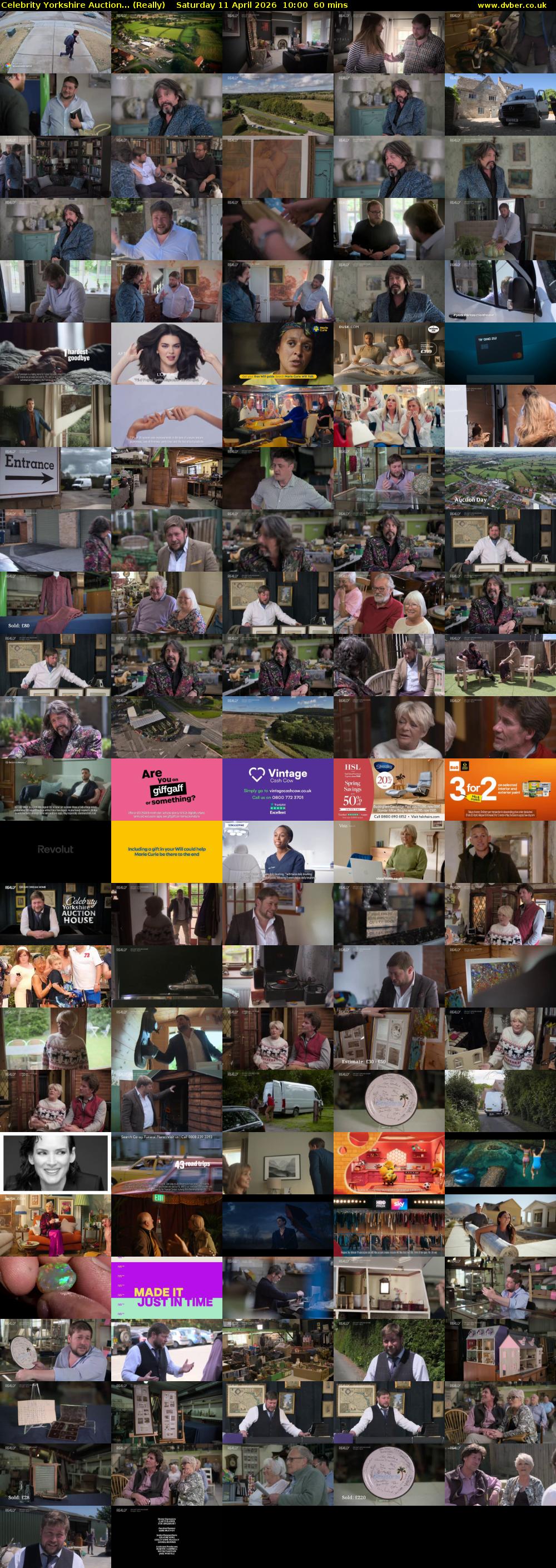 Celebrity Yorkshire Auction... (Really) Saturday 11 April 2026 10:00 - 11:00