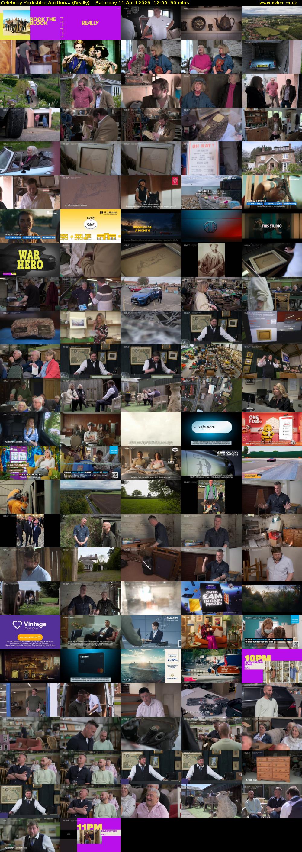 Celebrity Yorkshire Auction... (Really) Saturday 11 April 2026 12:00 - 13:00