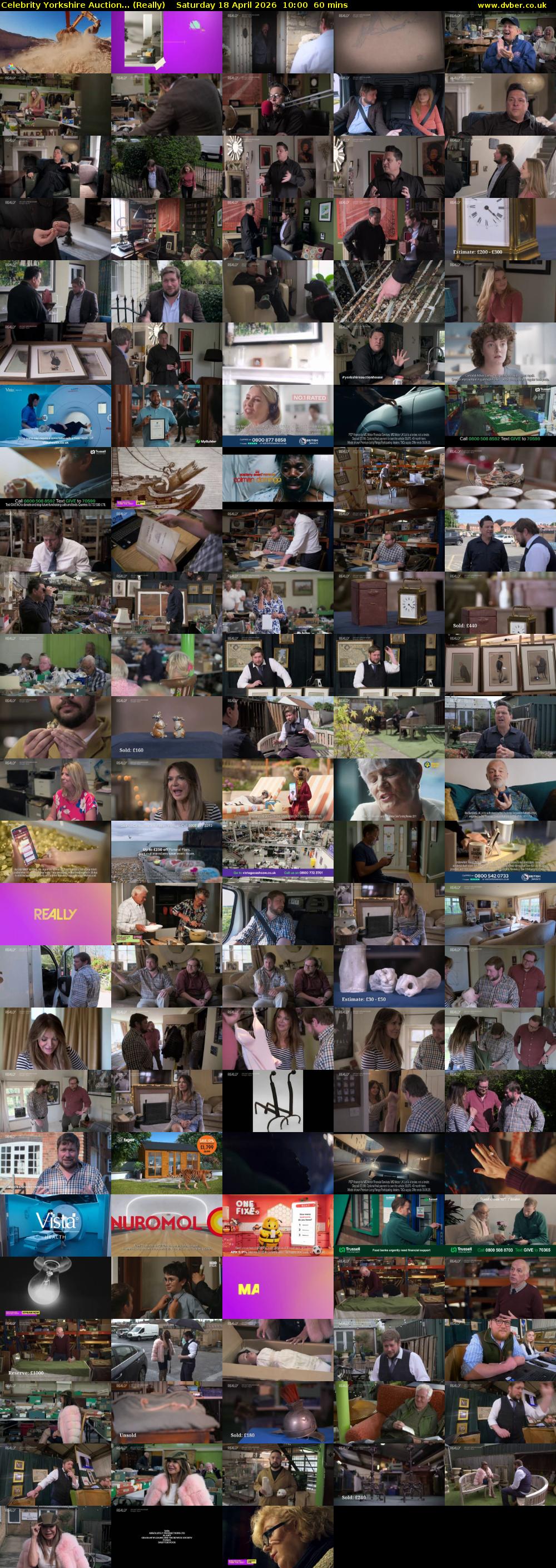 Celebrity Yorkshire Auction... (Really) Saturday 18 April 2026 10:00 - 11:00