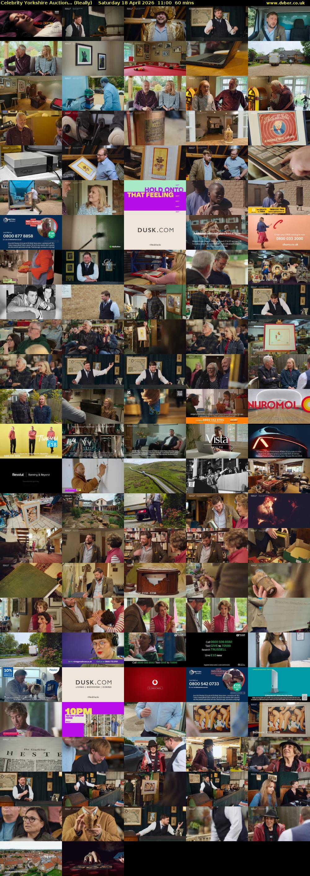 Celebrity Yorkshire Auction... (Really) Saturday 18 April 2026 11:00 - 12:00