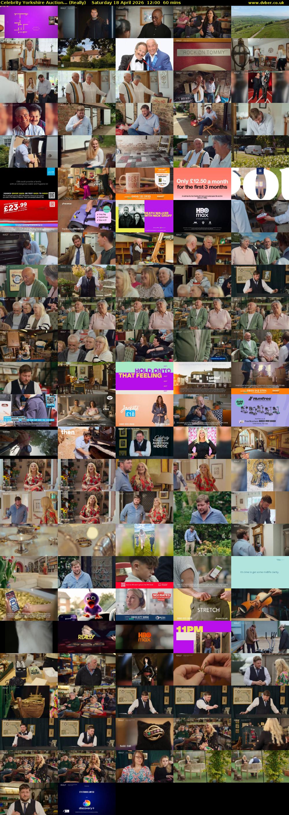 Celebrity Yorkshire Auction... (Really) Saturday 18 April 2026 12:00 - 13:00