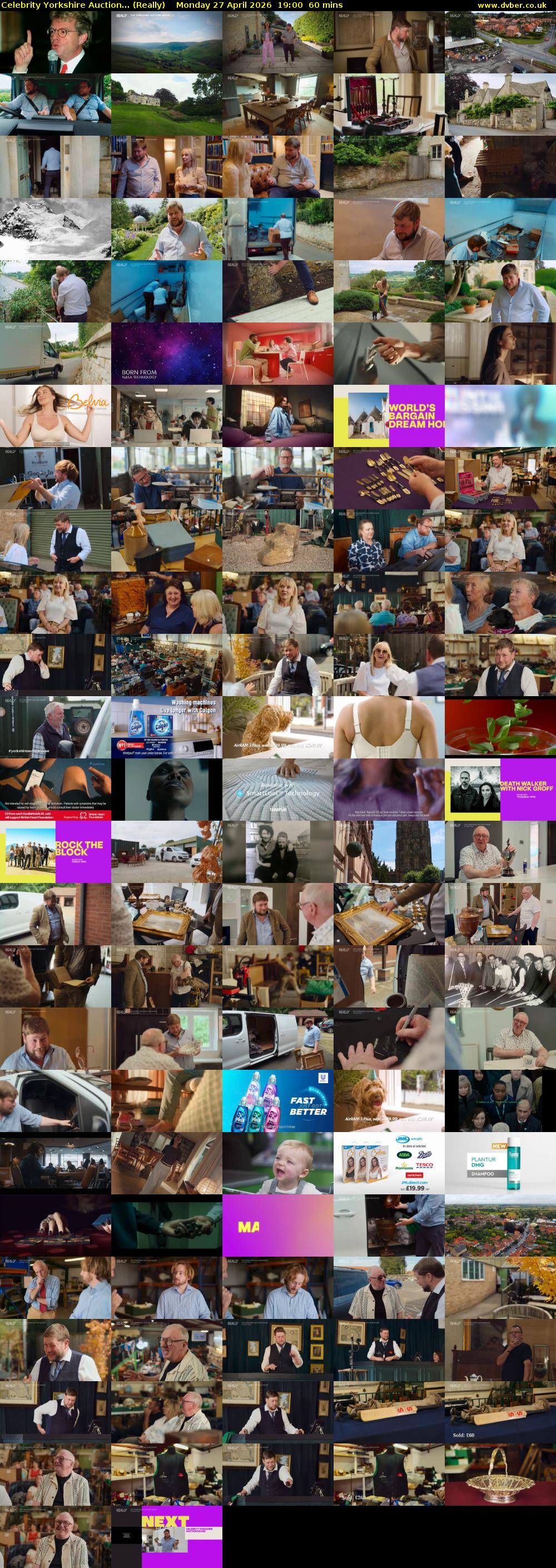 Celebrity Yorkshire Auction... (Really) Monday 27 April 2026 19:00 - 20:00