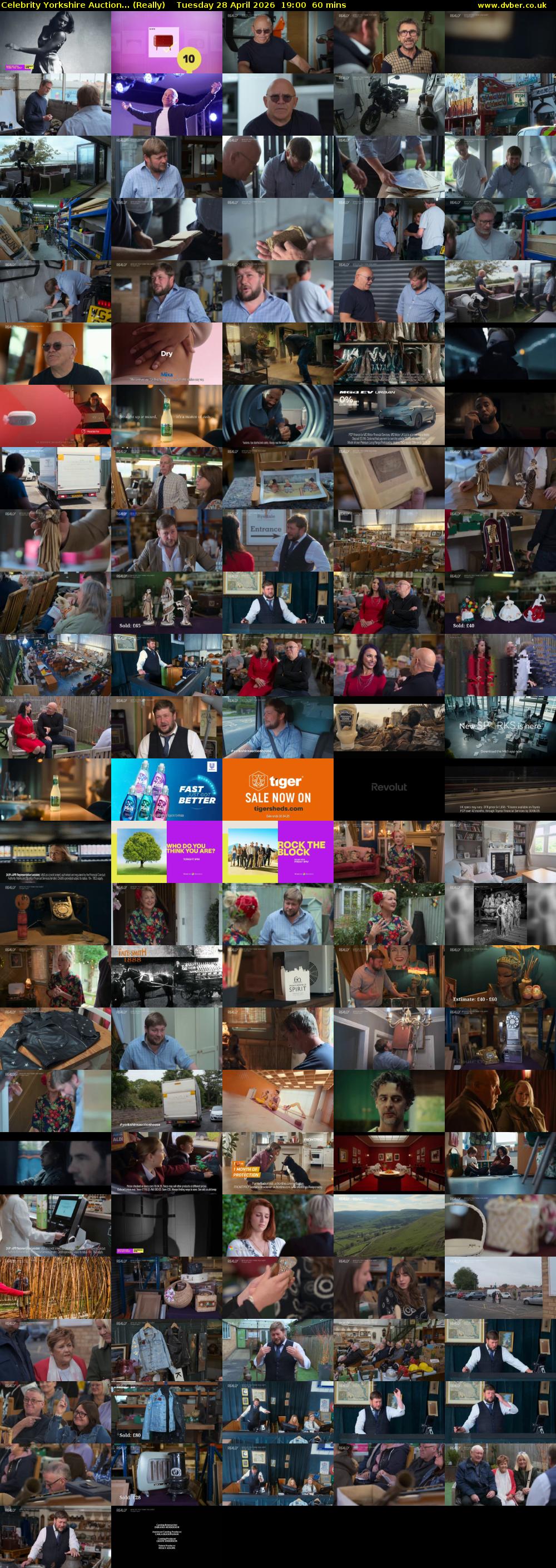 Celebrity Yorkshire Auction... (Really) Tuesday 28 April 2026 19:00 - 20:00