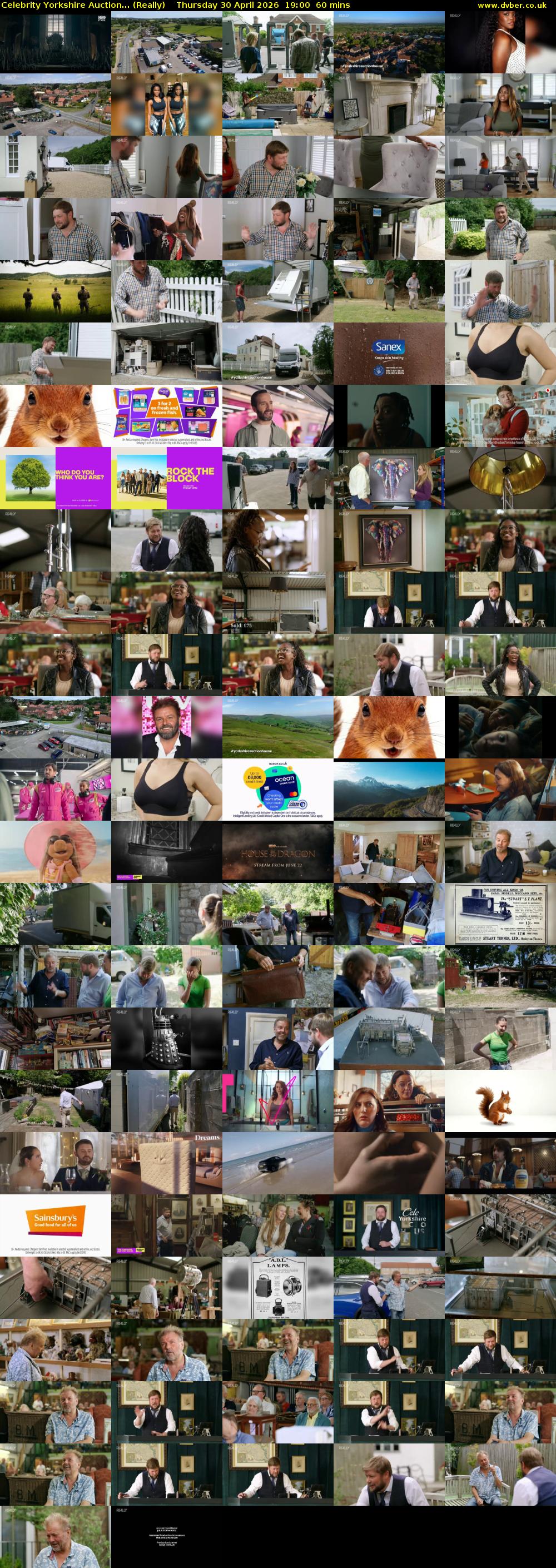 Celebrity Yorkshire Auction... (Really) Thursday 30 April 2026 19:00 - 20:00