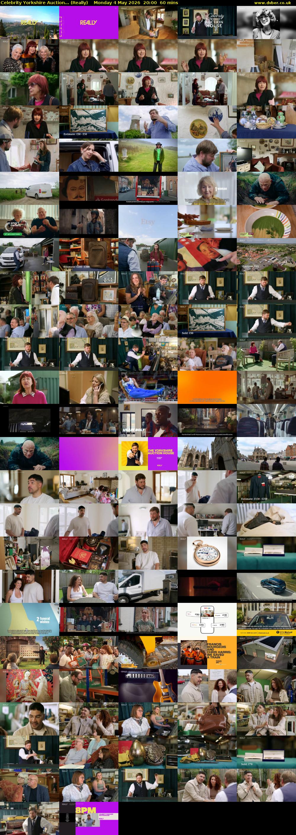 Celebrity Yorkshire Auction... (Really) Monday 4 May 2026 20:00 - 21:00