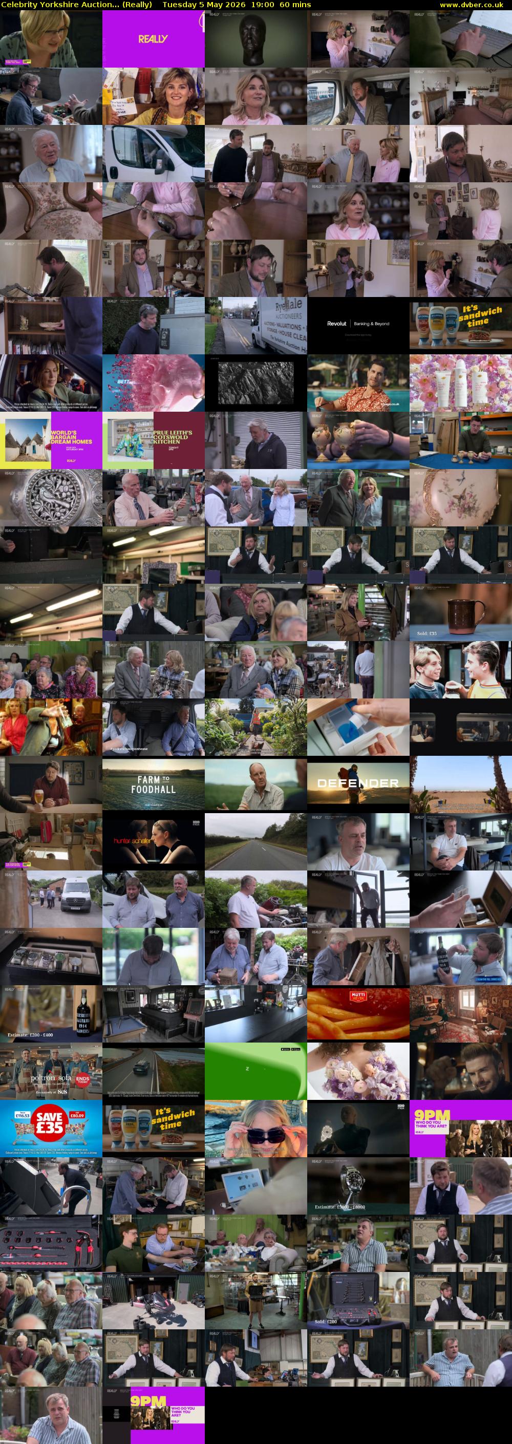 Celebrity Yorkshire Auction... (Really) Tuesday 5 May 2026 19:00 - 20:00