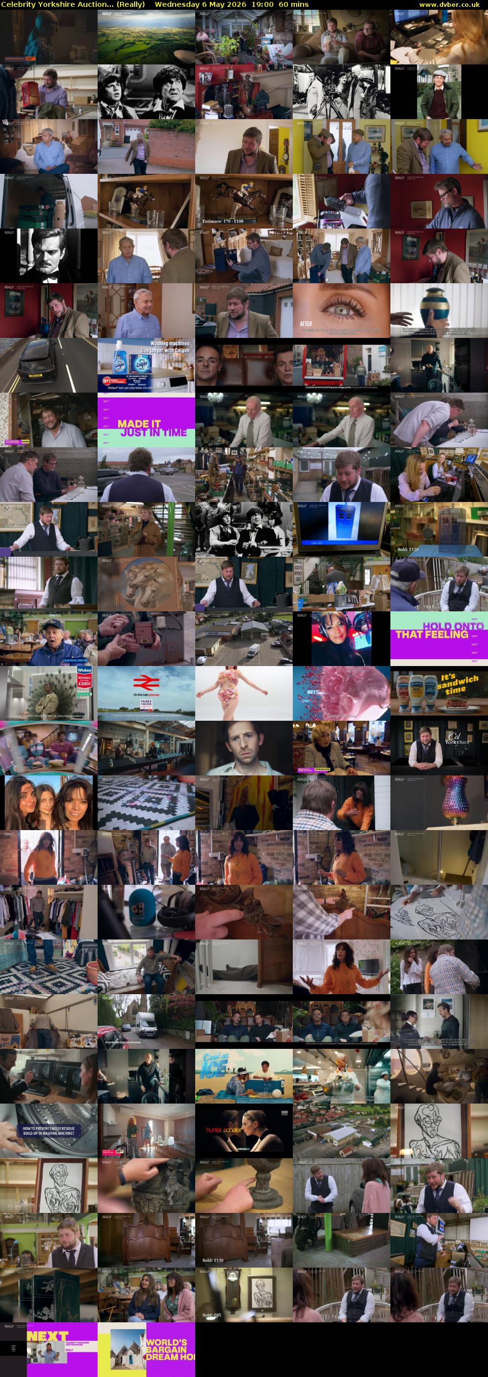 Celebrity Yorkshire Auction... (Really) Wednesday 6 May 2026 19:00 - 20:00