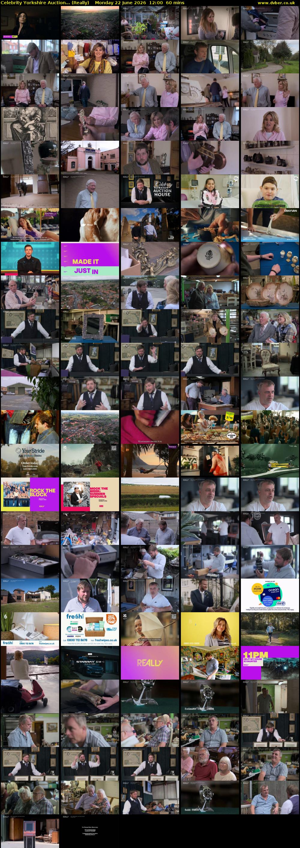 Celebrity Yorkshire Auction... (Really) Monday 22 June 2026 12:00 - 13:00