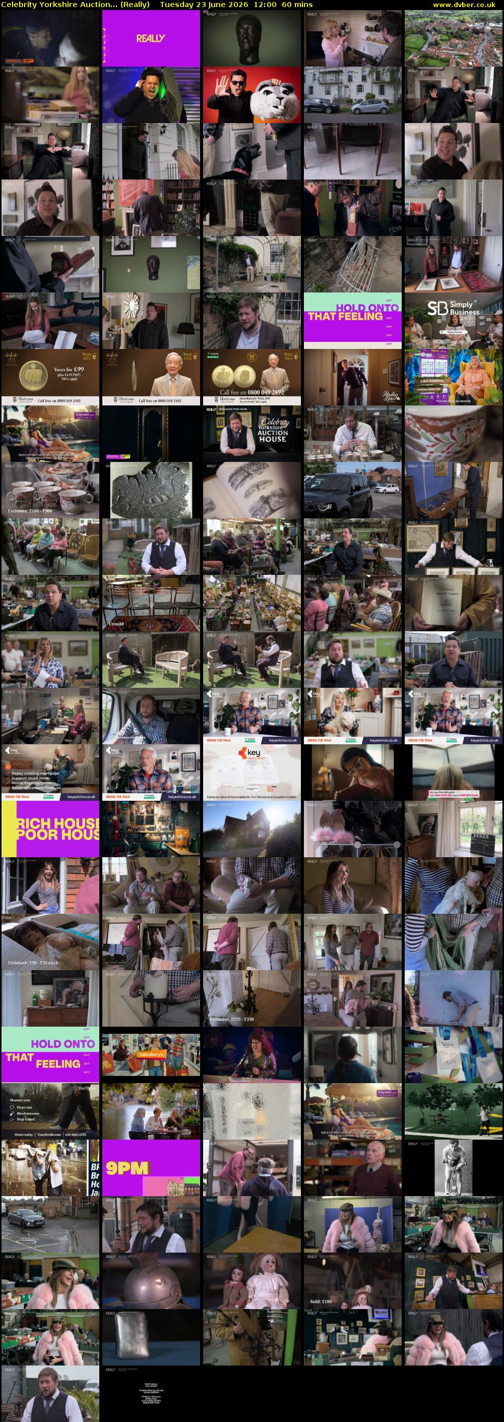 Celebrity Yorkshire Auction... (Really) Tuesday 23 June 2026 12:00 - 13:00