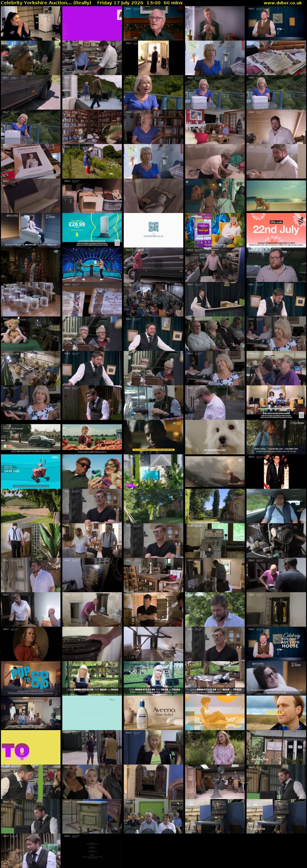 Celebrity Yorkshire Auction... (Really) Friday 17 July 2026 13:00 - 14:00
