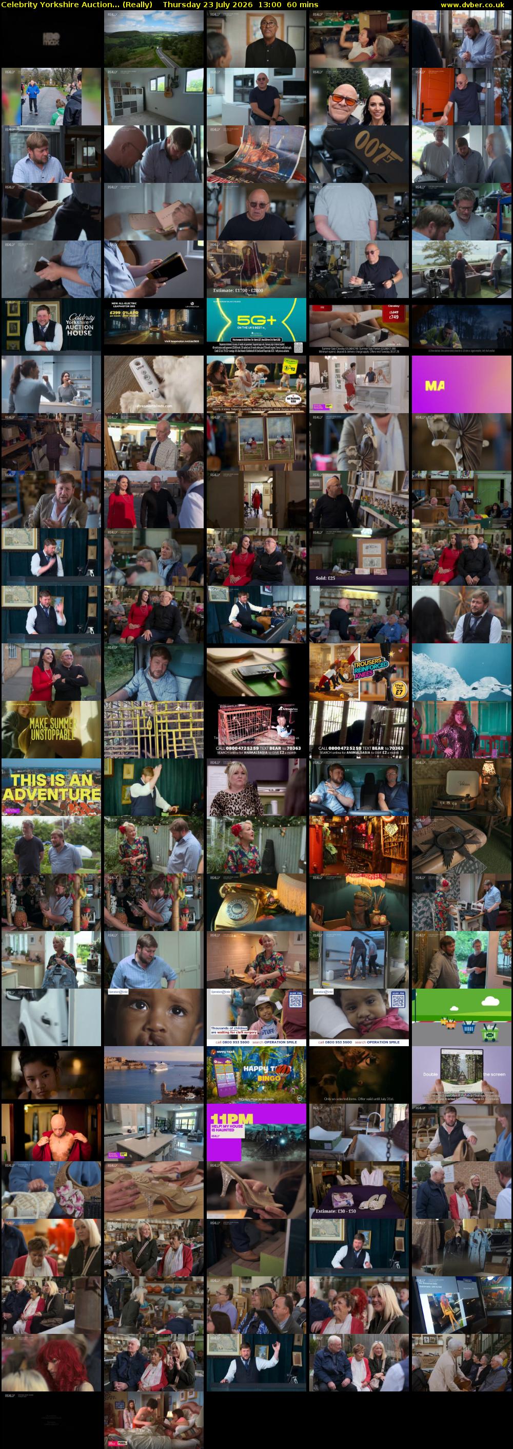 Celebrity Yorkshire Auction... (Really) Thursday 23 July 2026 13:00 - 14:00