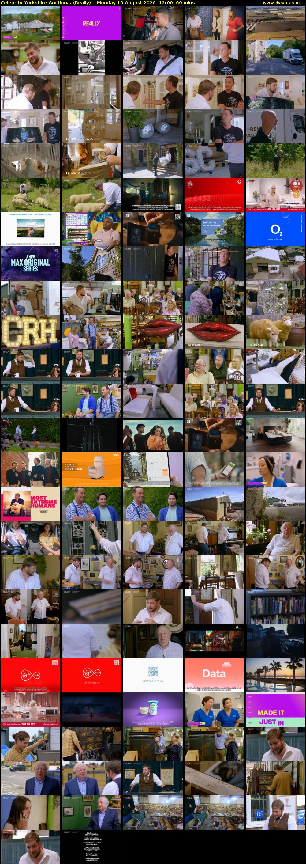 Celebrity Yorkshire Auction... (Really) Monday 10 August 2026 12:00 - 13:00