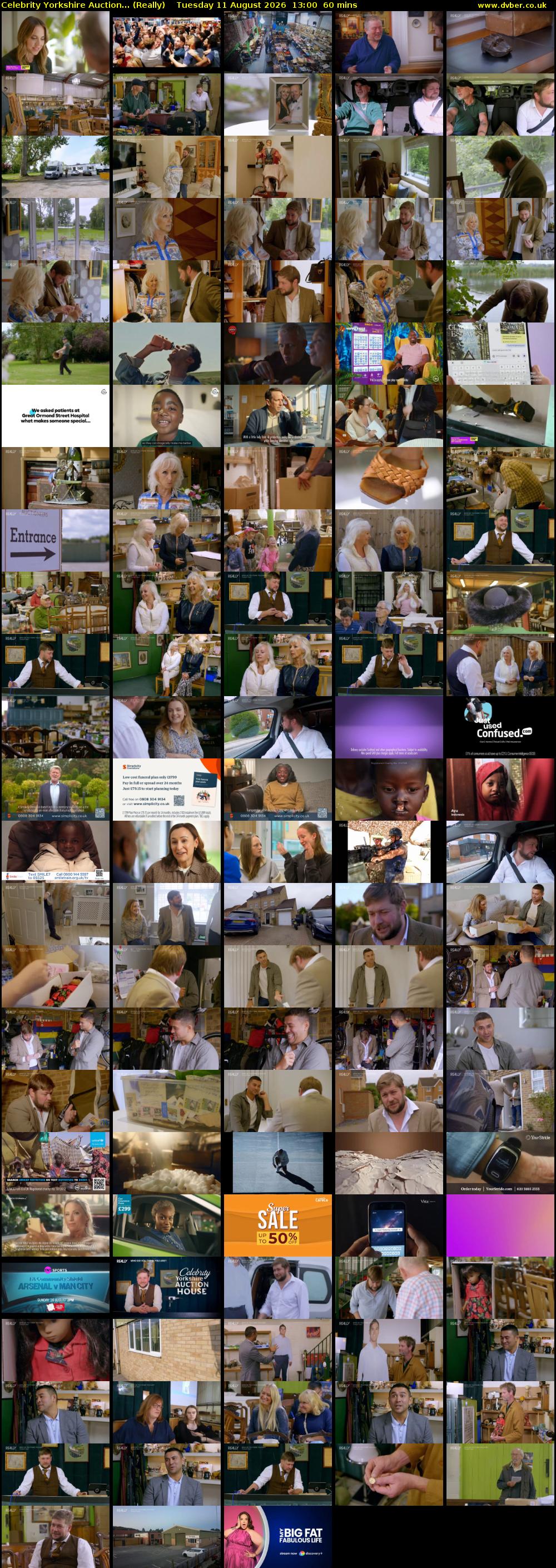 Celebrity Yorkshire Auction... (Really) Tuesday 11 August 2026 13:00 - 14:00