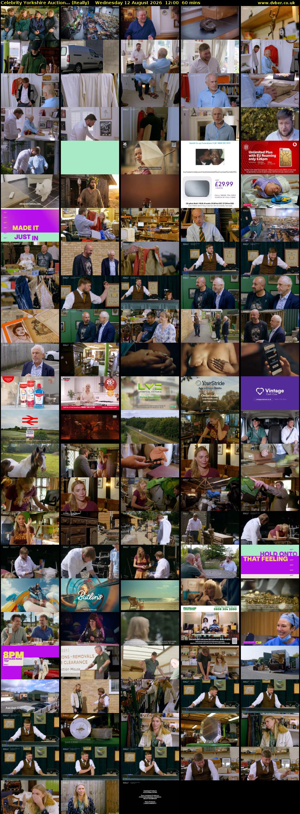 Celebrity Yorkshire Auction... (Really) Wednesday 12 August 2026 12:00 - 13:00