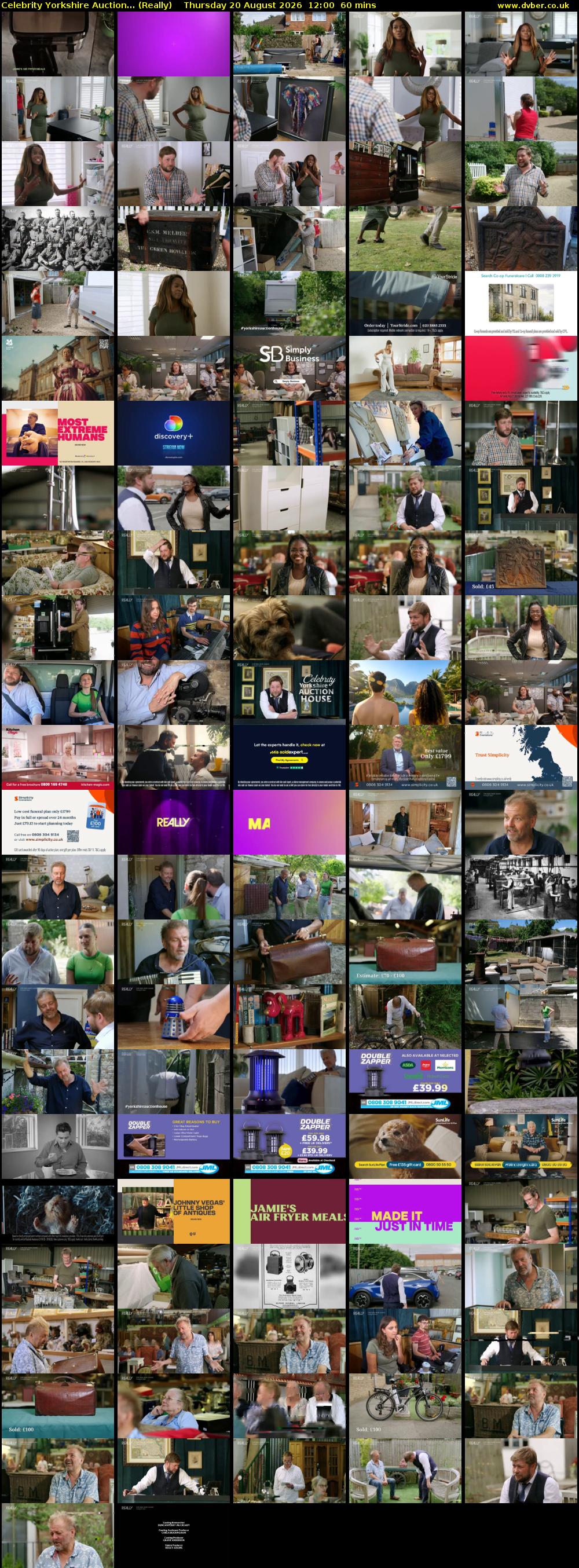 Celebrity Yorkshire Auction... (Really) Thursday 20 August 2026 12:00 - 13:00