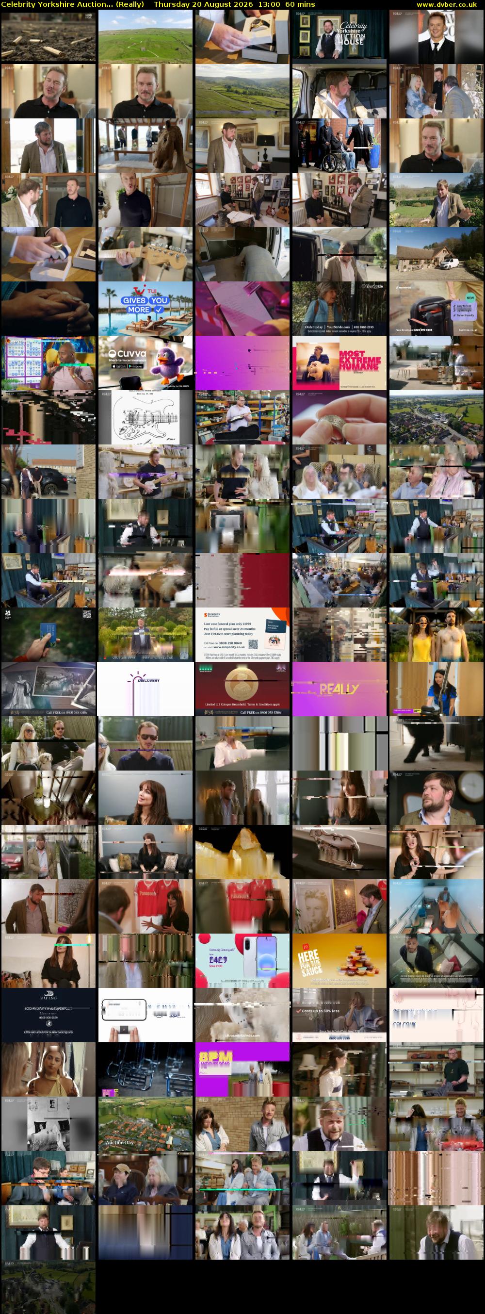 Celebrity Yorkshire Auction... (Really) Thursday 20 August 2026 13:00 - 14:00
