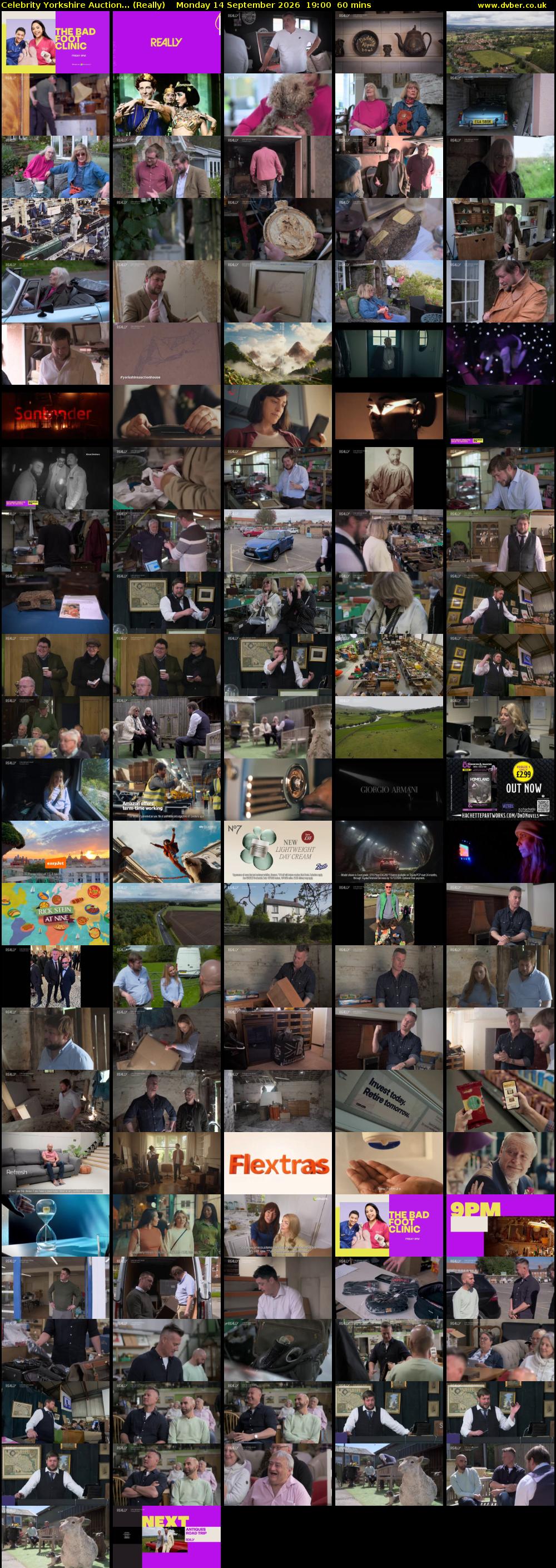 Celebrity Yorkshire Auction... (Really) Monday 14 September 2026 19:00 - 20:00