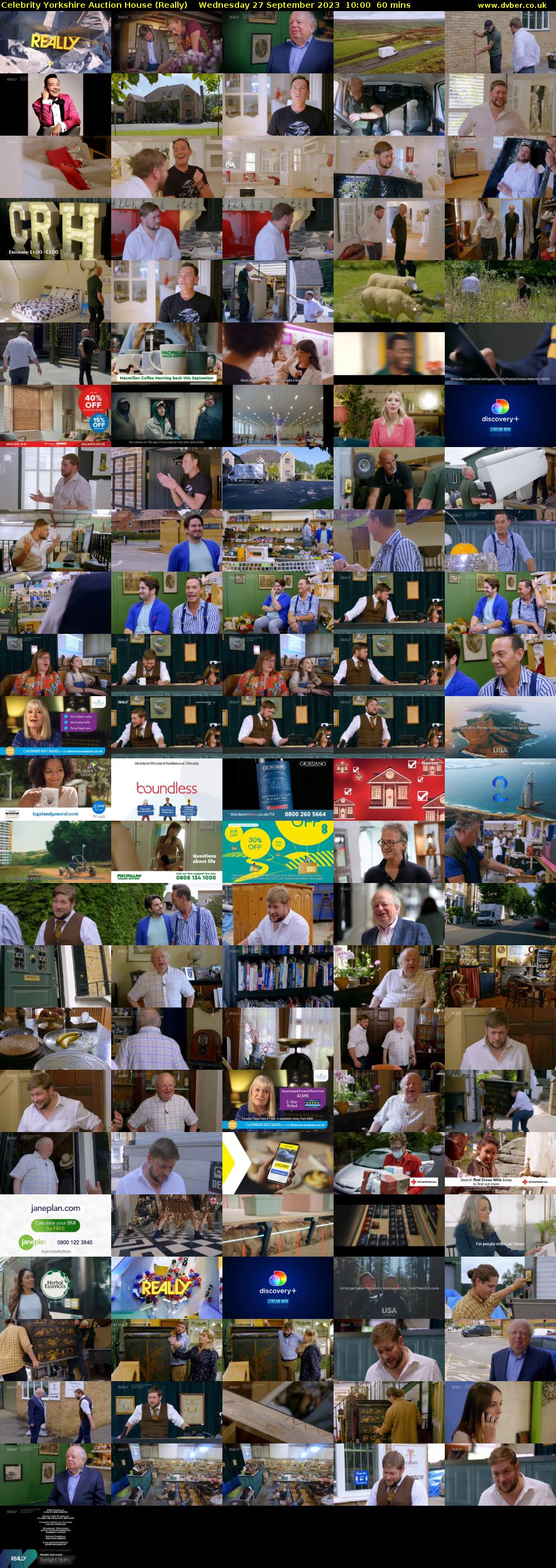 Celebrity Yorkshire Auction House (Really) Wednesday 27 September 2023 10:00 - 11:00