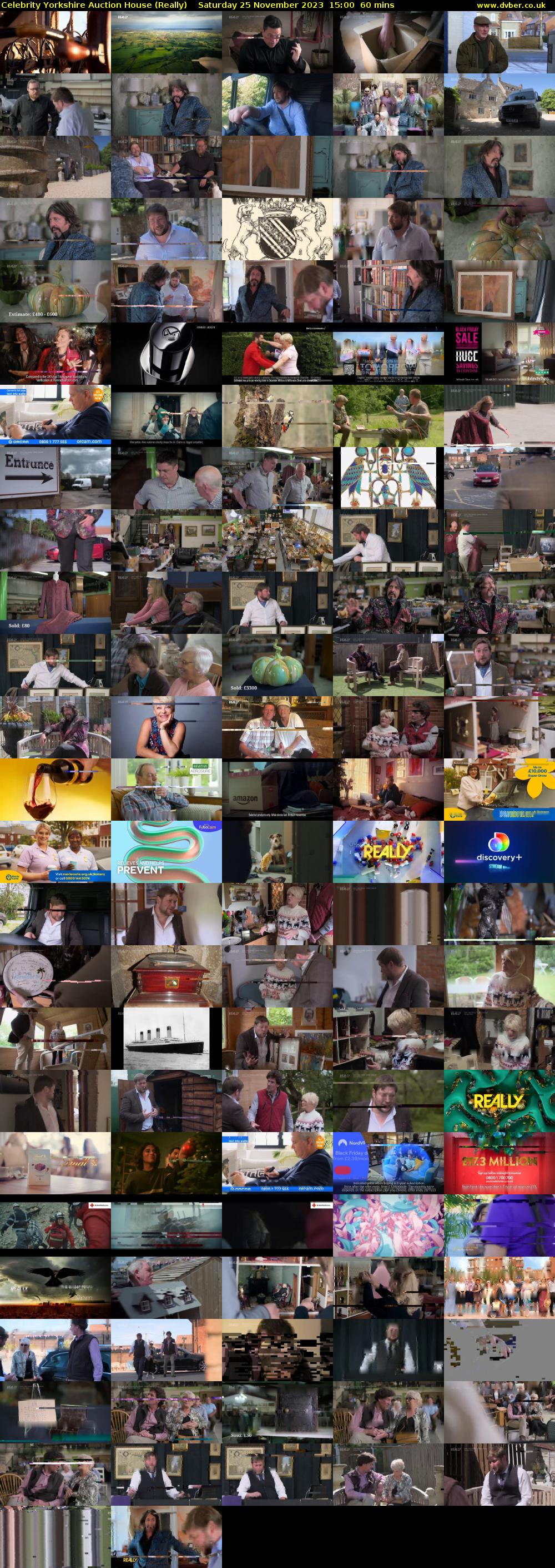 Celebrity Yorkshire Auction House (Really) Saturday 25 November 2023 15:00 - 16:00