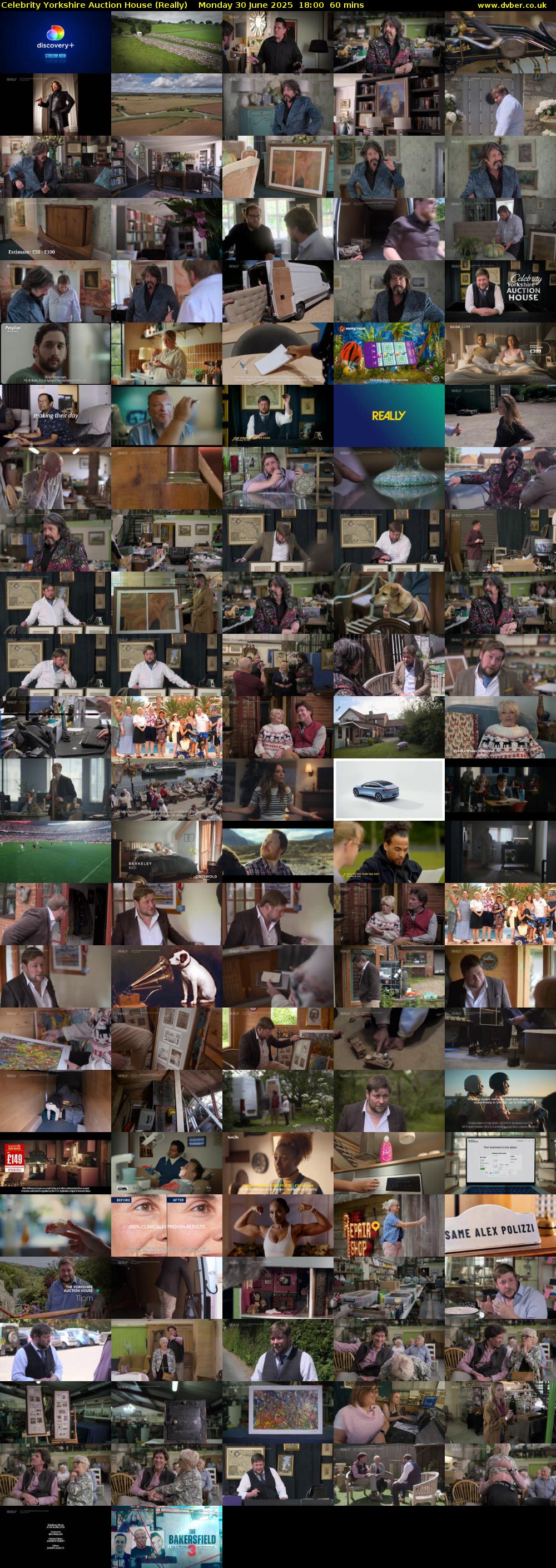 Celebrity Yorkshire Auction House (Really) Monday 30 June 2025 18:00 - 19:00