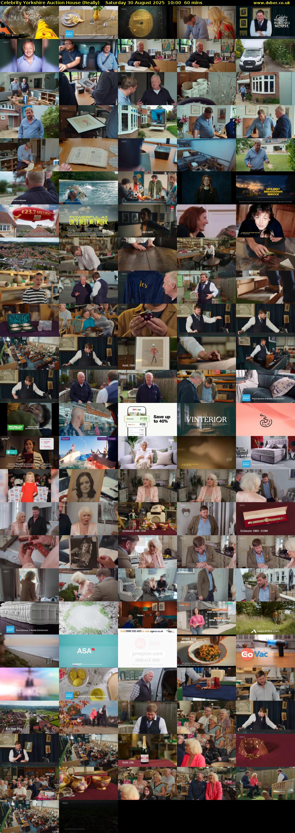 Celebrity Yorkshire Auction House (Really) Saturday 30 August 2025 10:00 - 11:00