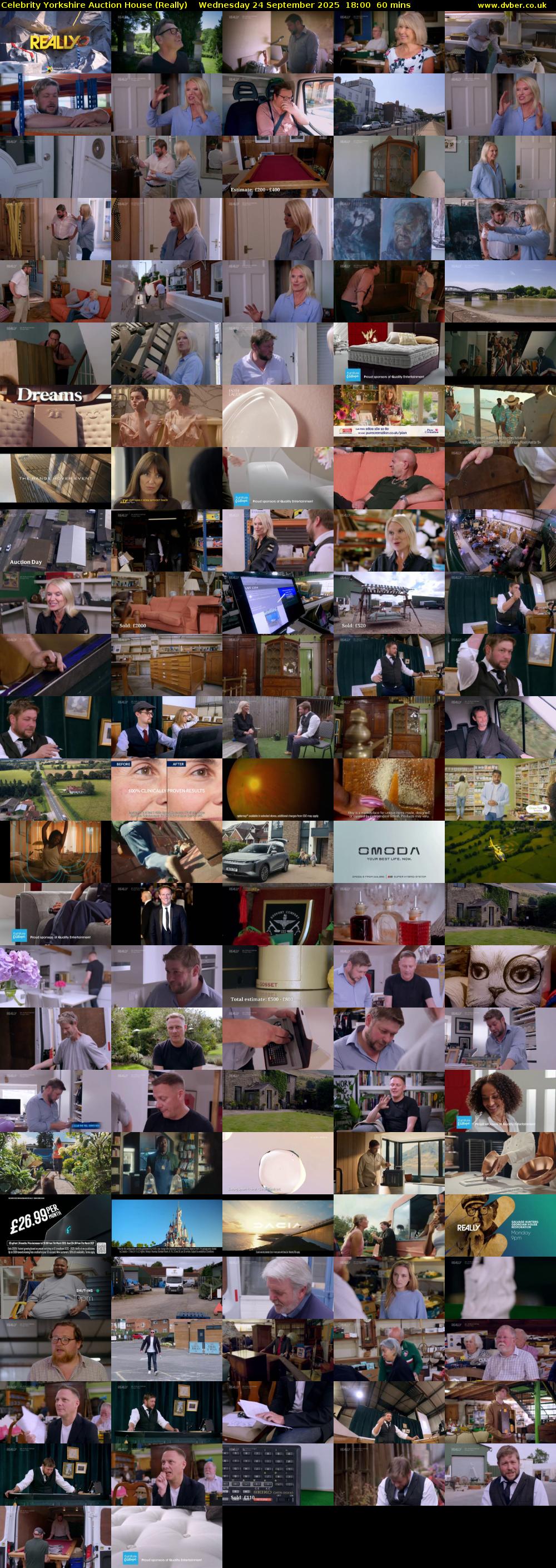 Celebrity Yorkshire Auction House (Really) Wednesday 24 September 2025 18:00 - 19:00