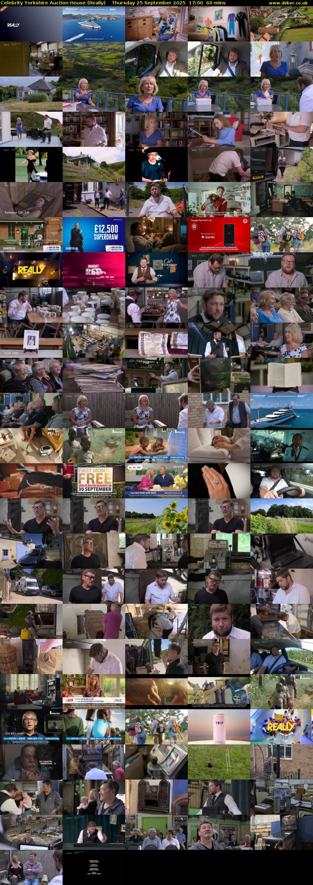 Celebrity Yorkshire Auction House (Really) Thursday 25 September 2025 17:00 - 18:00