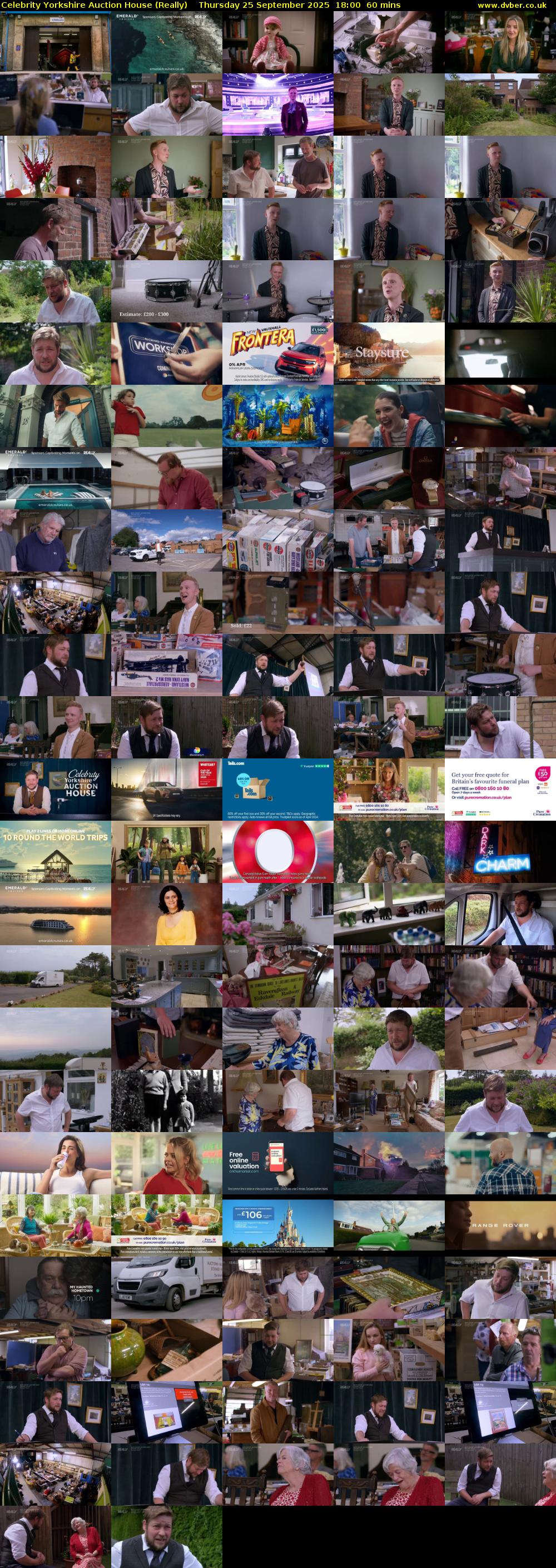 Celebrity Yorkshire Auction House (Really) Thursday 25 September 2025 18:00 - 19:00