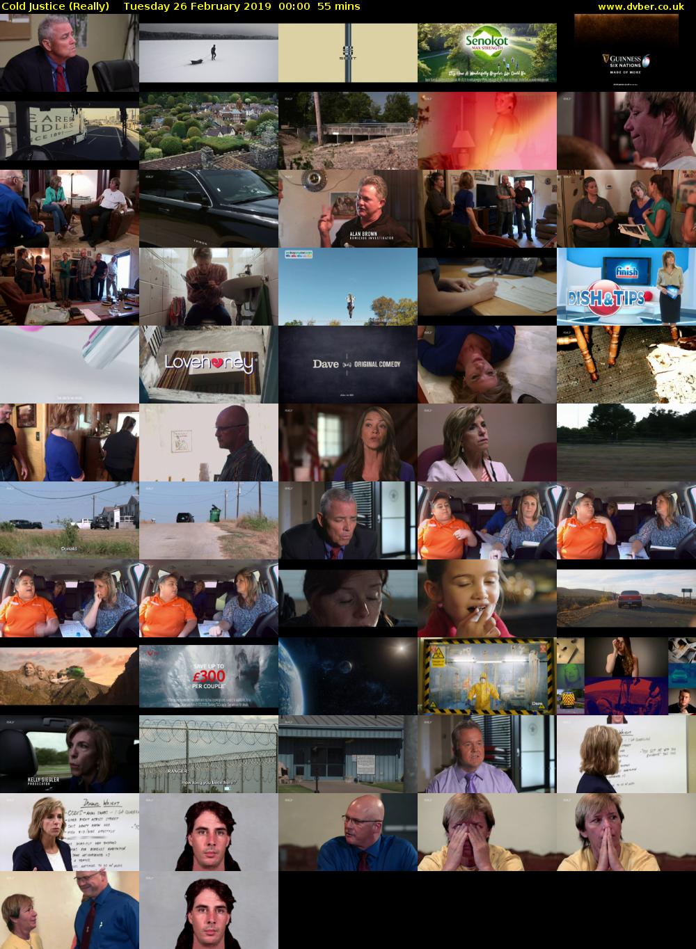 Cold Justice (Really) Tuesday 26 February 2019 00:00 - 00:55