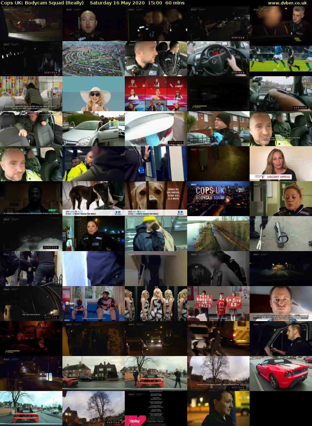 Cops UK: Bodycam Squad (Really) Saturday 16 May 2020 15:00 - 16:00