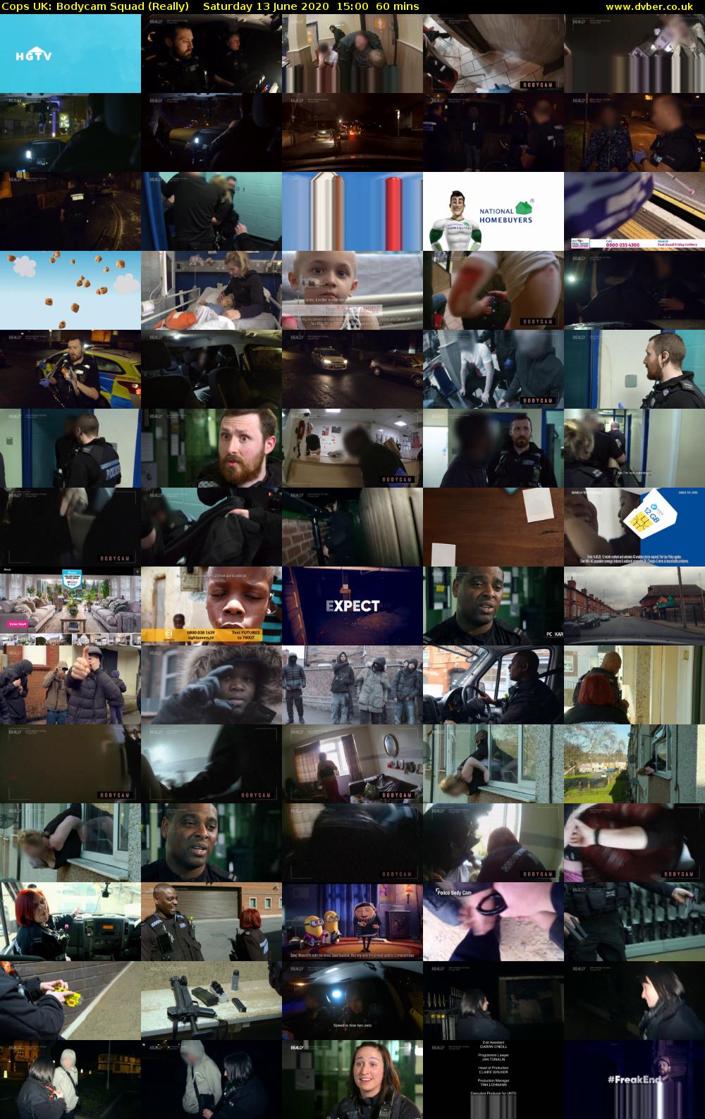 Cops UK: Bodycam Squad (Really) Saturday 13 June 2020 15:00 - 16:00