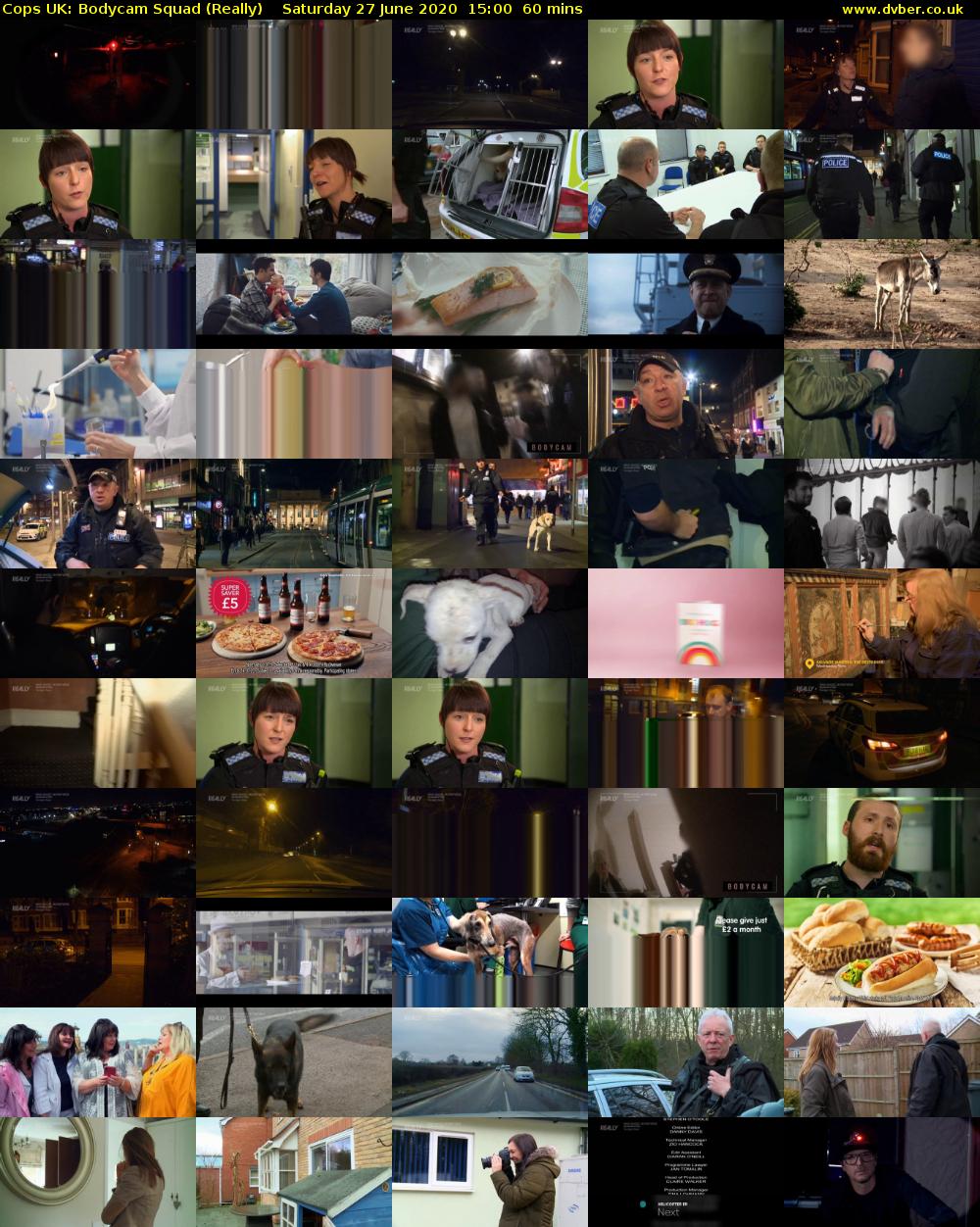 Cops UK: Bodycam Squad (Really) Saturday 27 June 2020 15:00 - 16:00