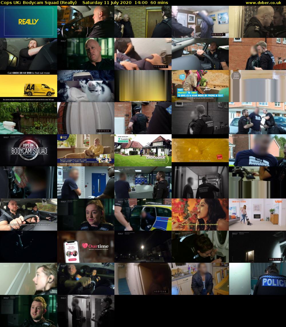 Cops UK: Bodycam Squad (Really) Saturday 11 July 2020 14:00 - 15:00