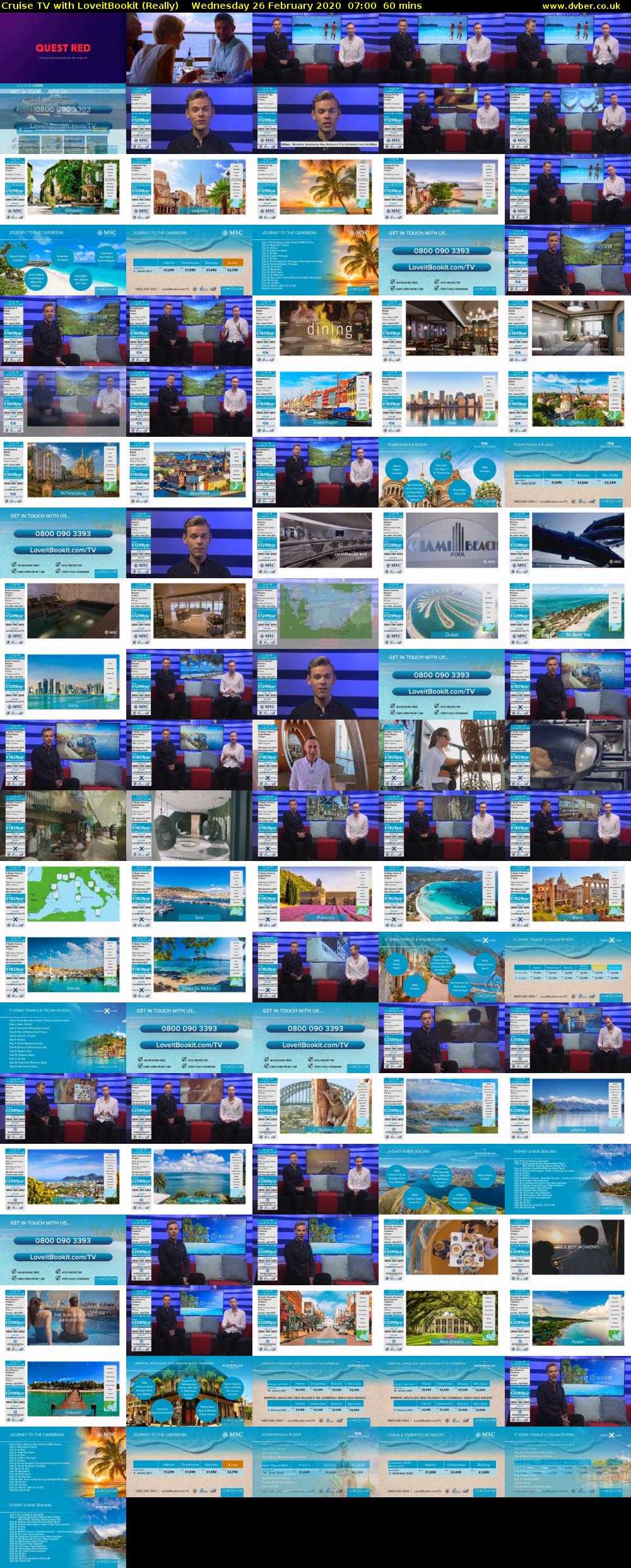 Cruise TV with LoveitBookit (Really) Wednesday 26 February 2020 07:00 - 08:00