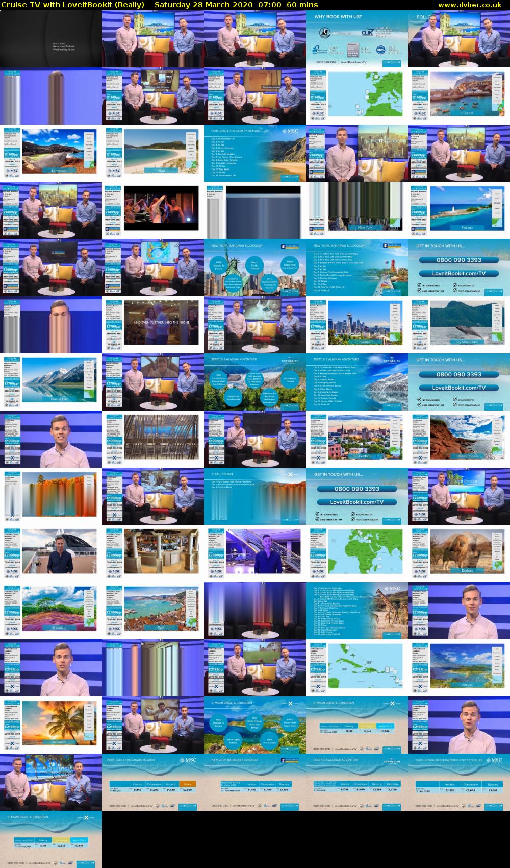 Cruise TV with LoveitBookit (Really) Saturday 28 March 2020 07:00 - 08:00
