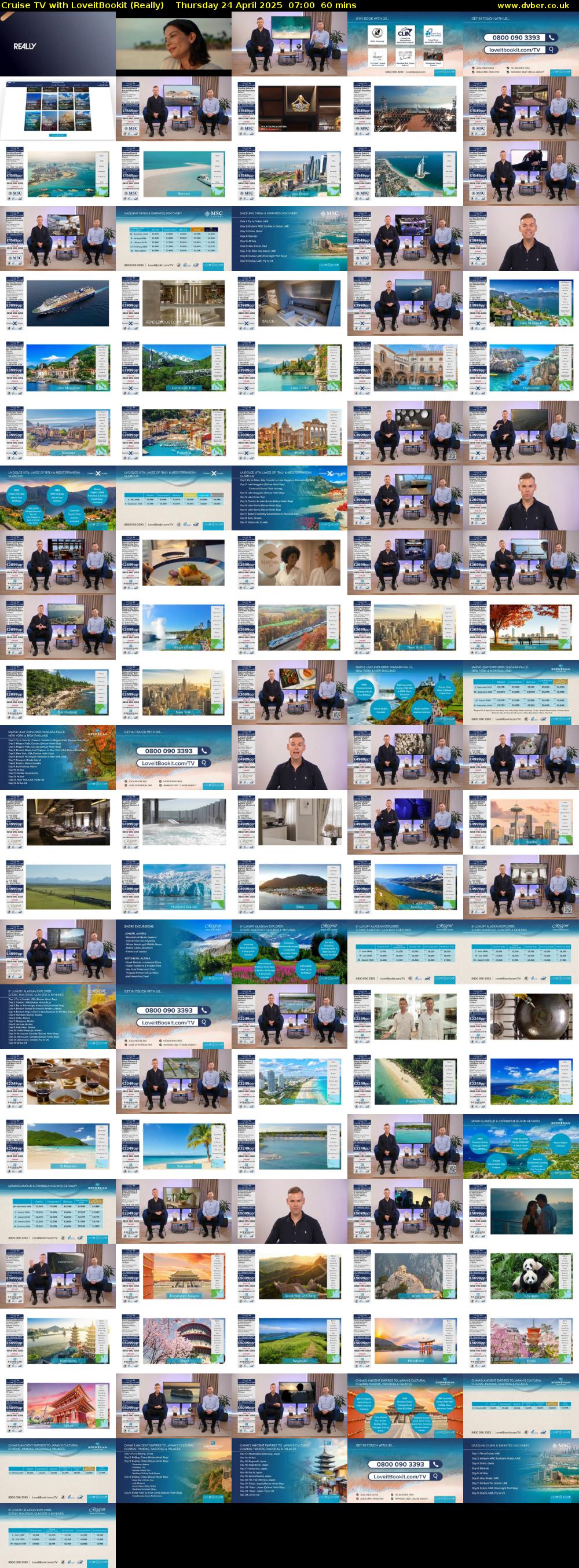 Cruise TV with LoveitBookit (Really) Thursday 24 April 2025 07:00 - 08:00