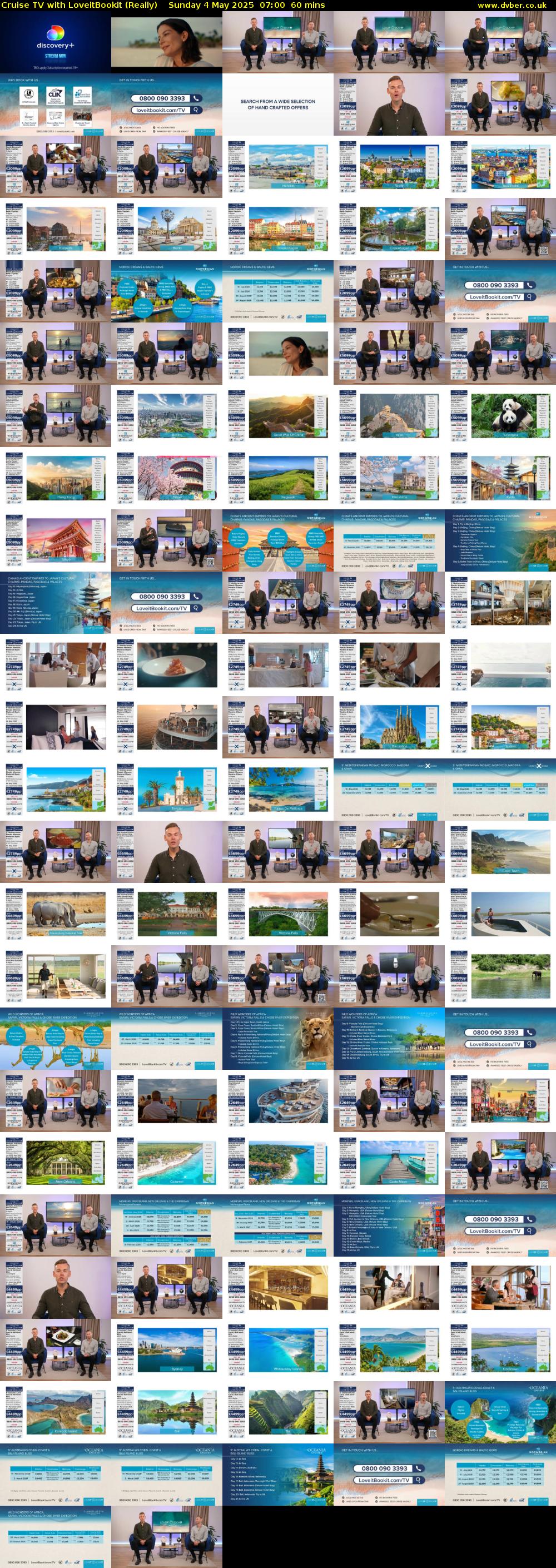 Cruise TV with LoveitBookit (Really) Sunday 4 May 2025 07:00 - 08:00