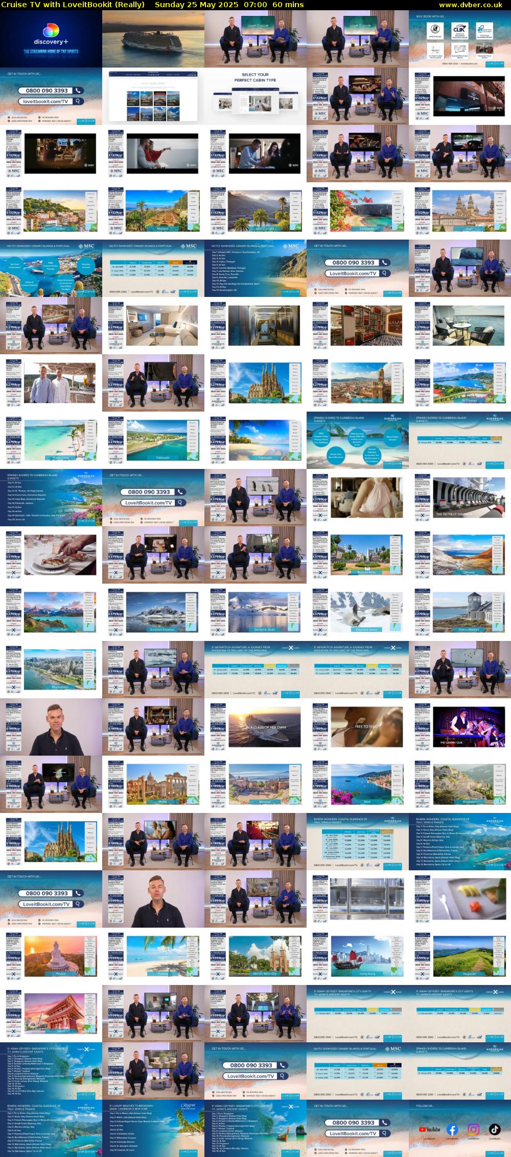 Cruise TV with LoveitBookit (Really) Sunday 25 May 2025 07:00 - 08:00