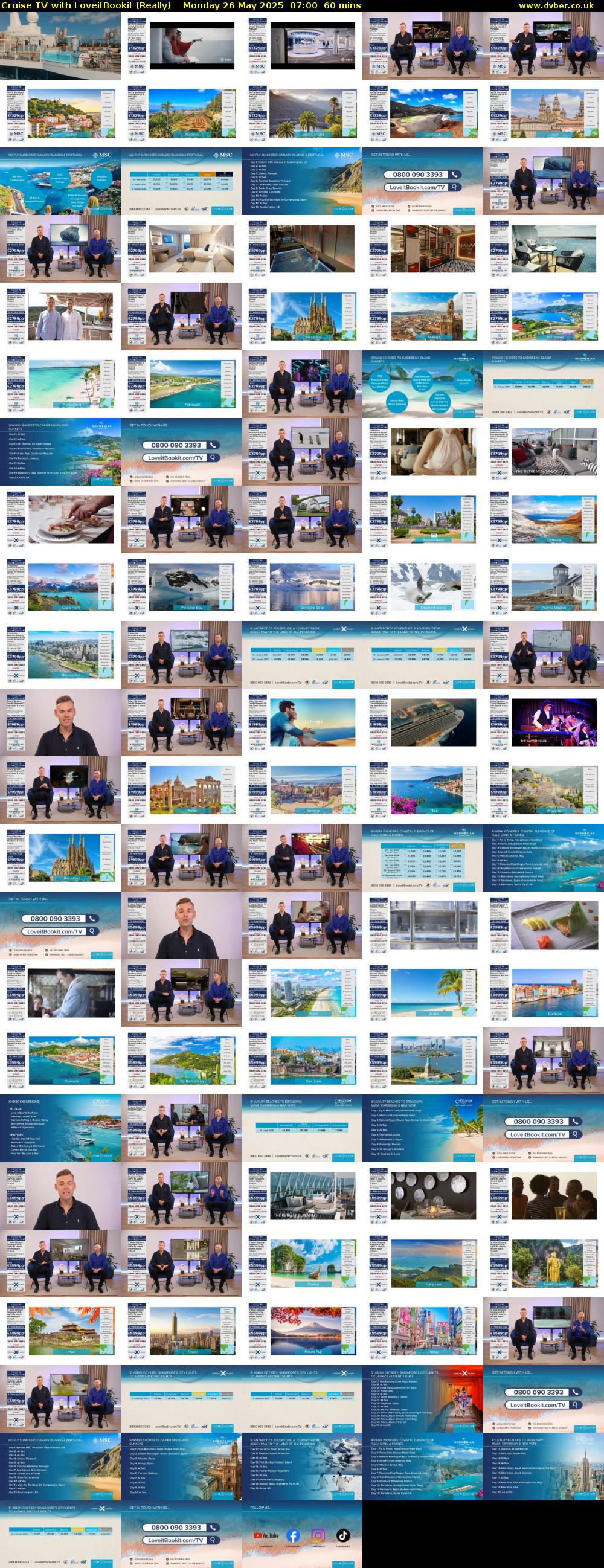 Cruise TV with LoveitBookit (Really) Monday 26 May 2025 07:00 - 08:00
