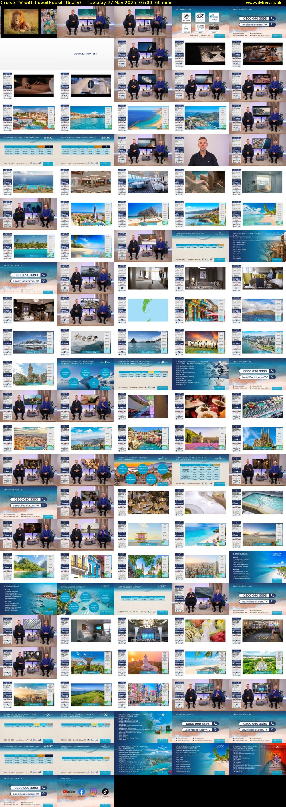 Cruise TV with LoveitBookit (Really) Tuesday 27 May 2025 07:00 - 08:00