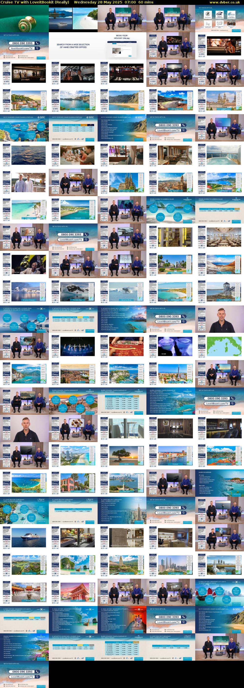 Cruise TV with LoveitBookit (Really) Wednesday 28 May 2025 07:00 - 08:00