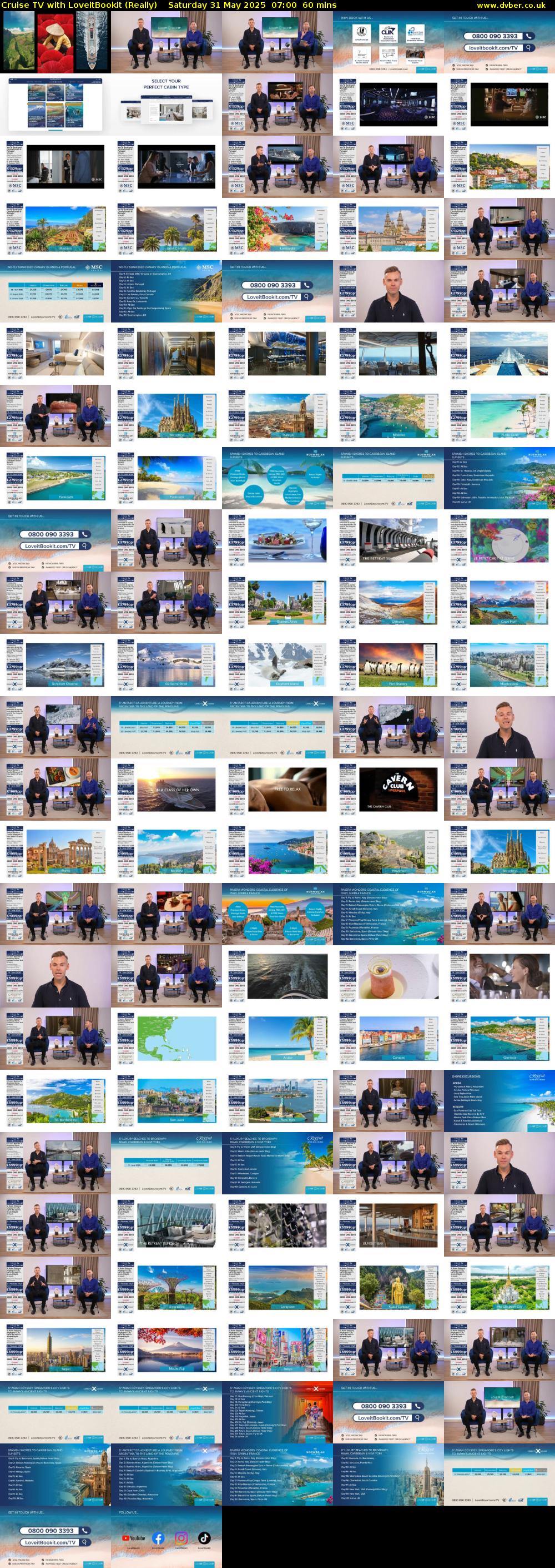 Cruise TV with LoveitBookit (Really) Saturday 31 May 2025 07:00 - 08:00