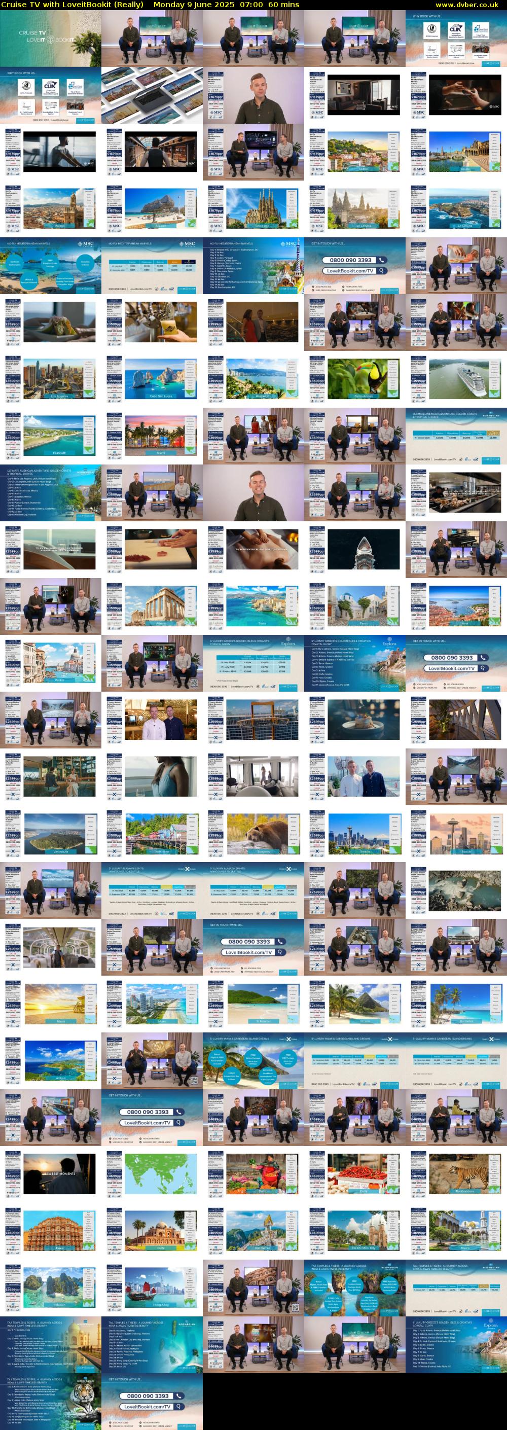 Cruise TV with LoveitBookit (Really) Monday 9 June 2025 07:00 - 08:00