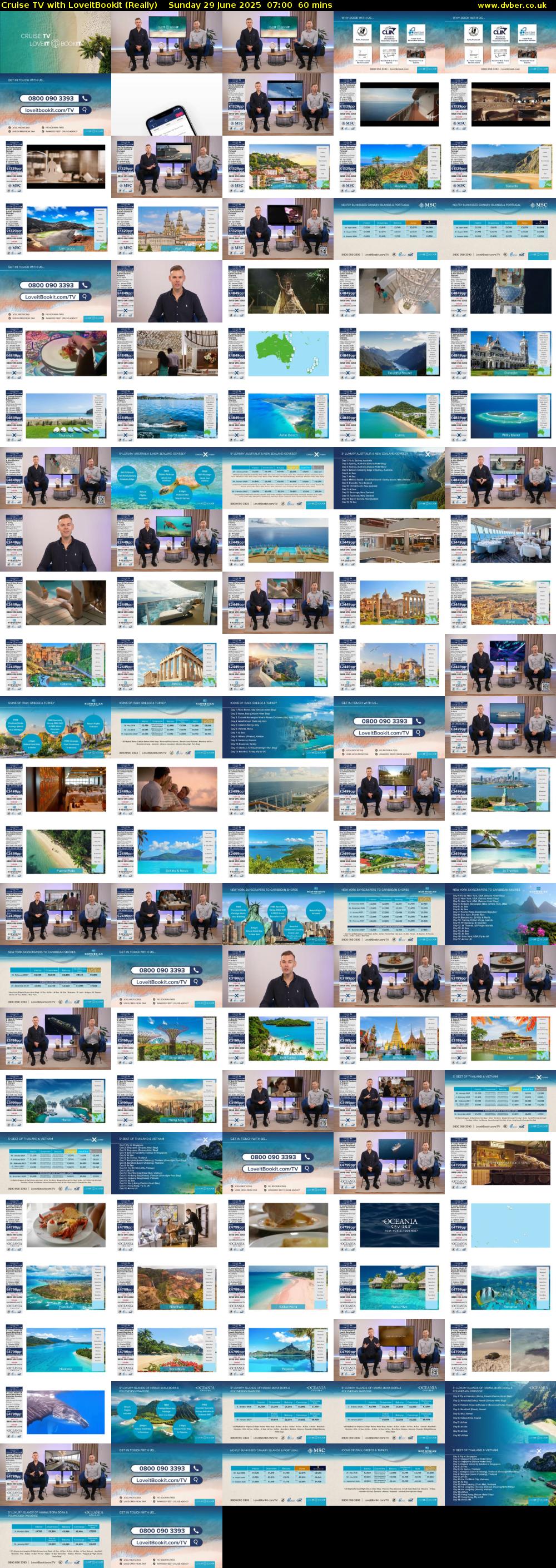 Cruise TV with LoveitBookit (Really) Sunday 29 June 2025 07:00 - 08:00