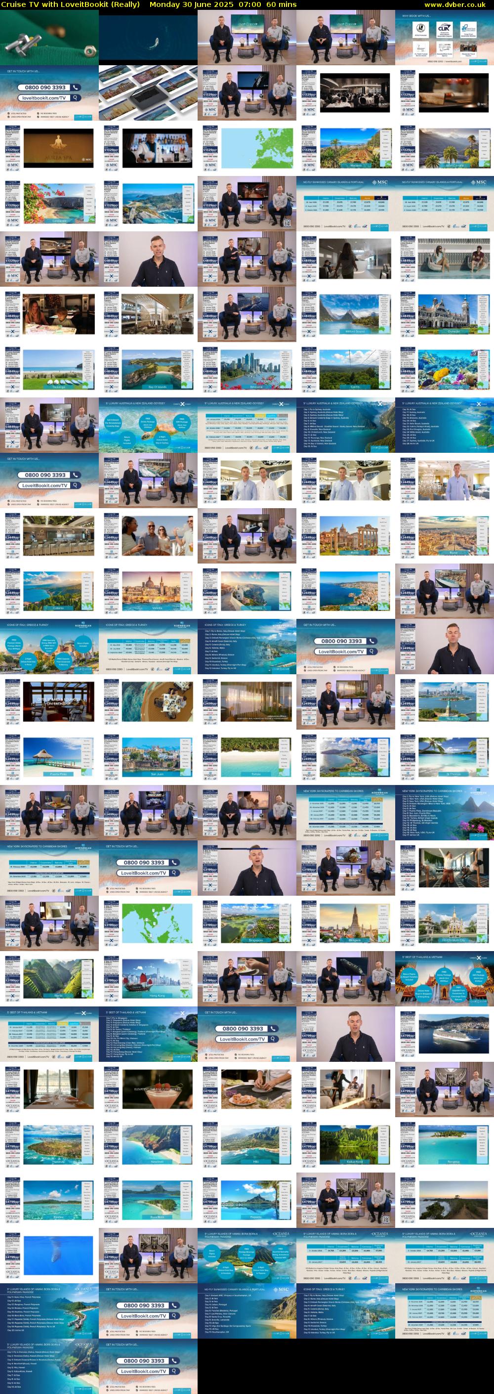Cruise TV with LoveitBookit (Really) Monday 30 June 2025 07:00 - 08:00