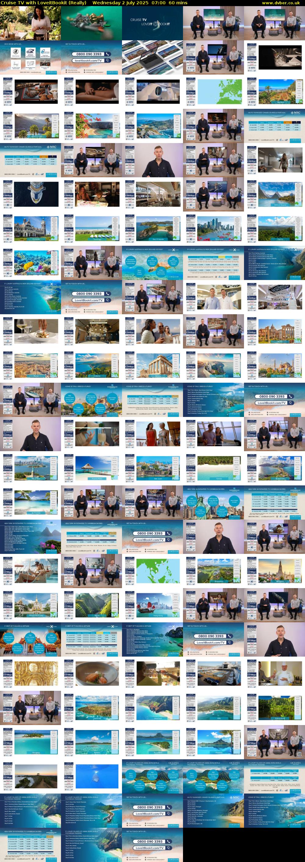 Cruise TV with LoveitBookit (Really) Wednesday 2 July 2025 07:00 - 08:00