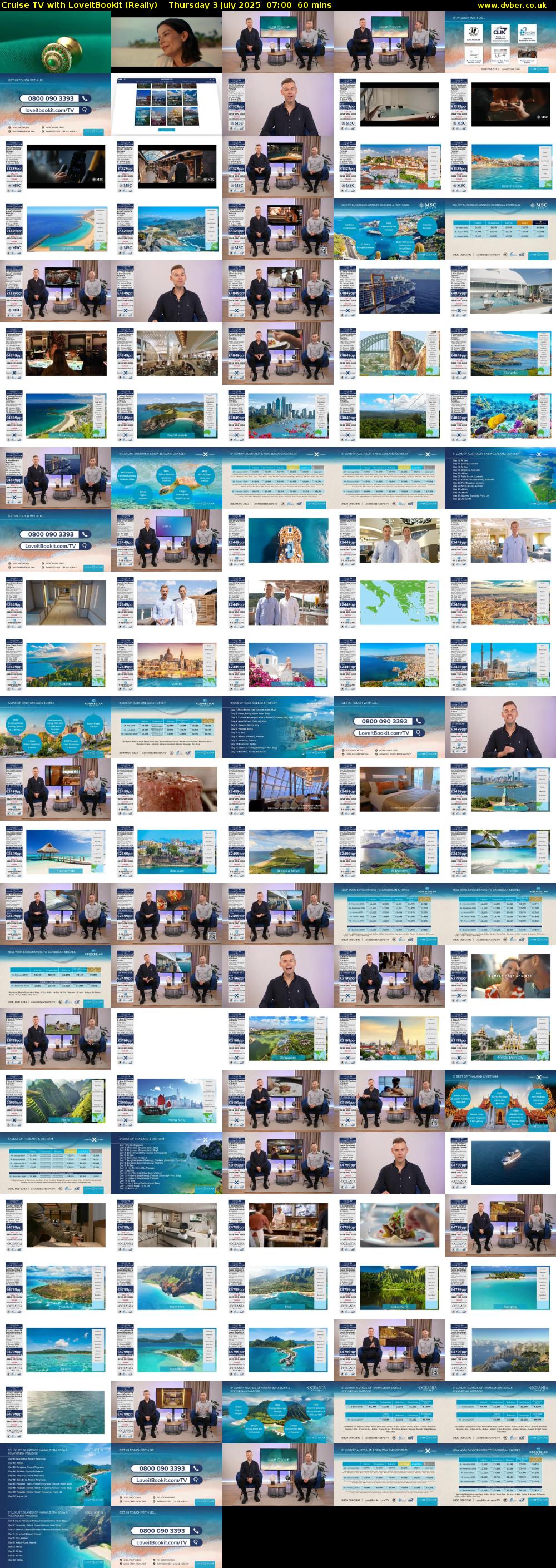 Cruise TV with LoveitBookit (Really) Thursday 3 July 2025 07:00 - 08:00
