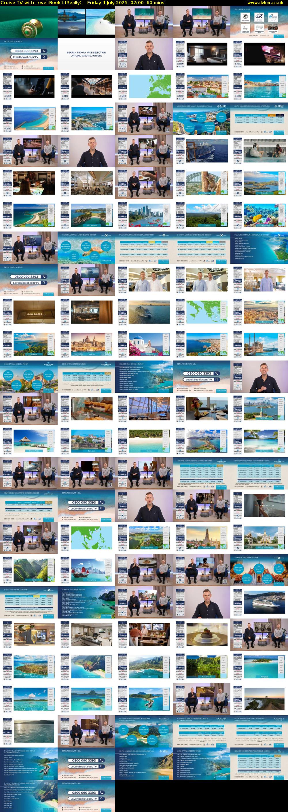 Cruise TV with LoveitBookit (Really) Friday 4 July 2025 07:00 - 08:00