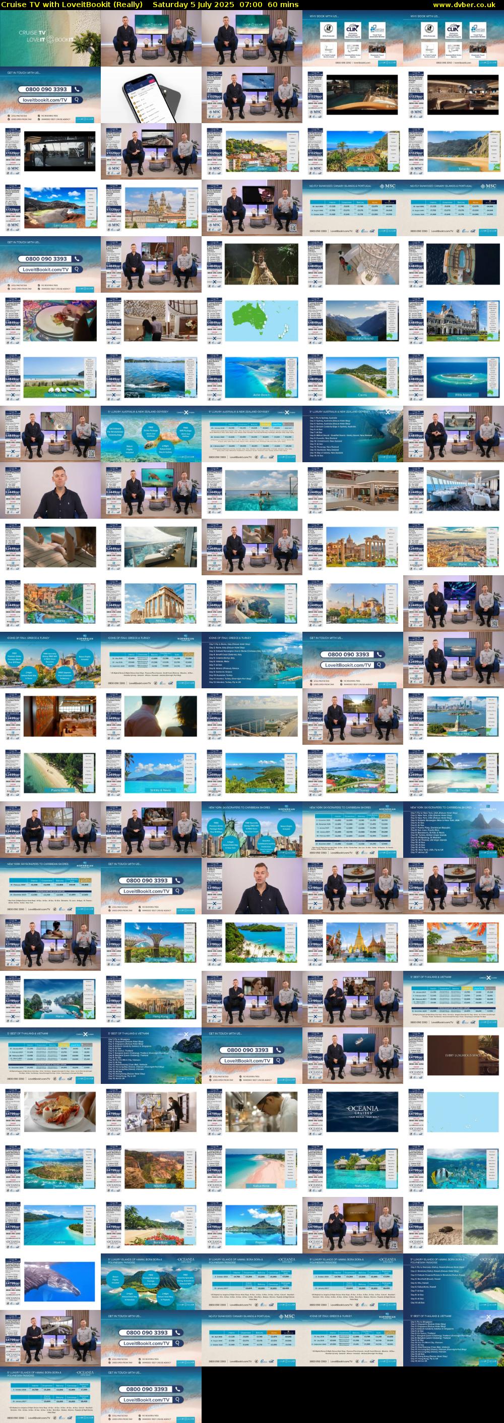 Cruise TV with LoveitBookit (Really) Wednesday 13 August 2025 07:00 - 08:00